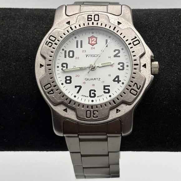 Silver Titan Men's Watch - Picture 1 of 4